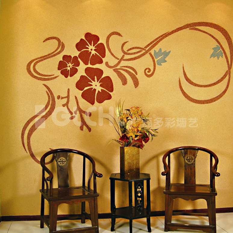 中式公共場所墻藝
